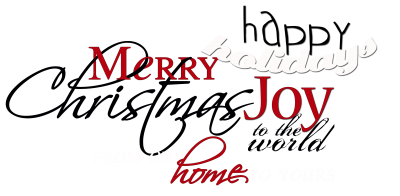 Christmas Word Art for your holiday projects by Paula Gilarde