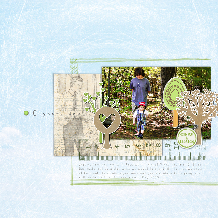 Scrapbooking Photos with Busy Backgrounds