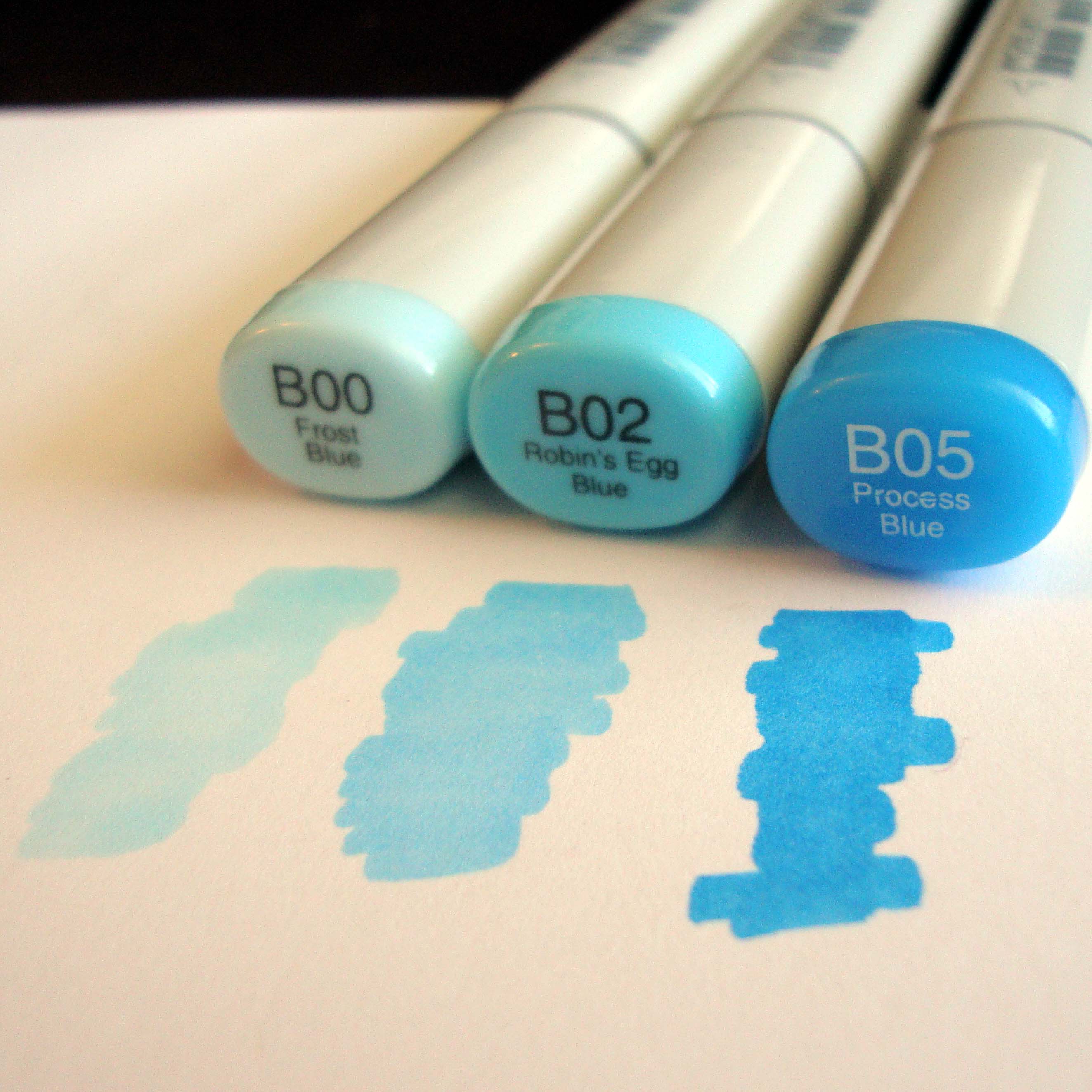 Copic - Sketch Marker - Robin's Egg Blue - B02  Copic sketch markers,  Sketch markers, Copic sketch