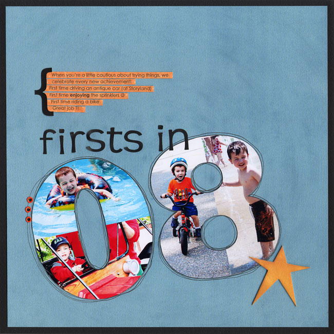 Hybrid Scrapbooking: fill text with a photo