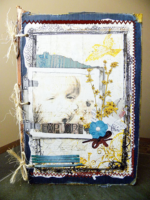 How to Make an Art Journal Cover From an Old Book
