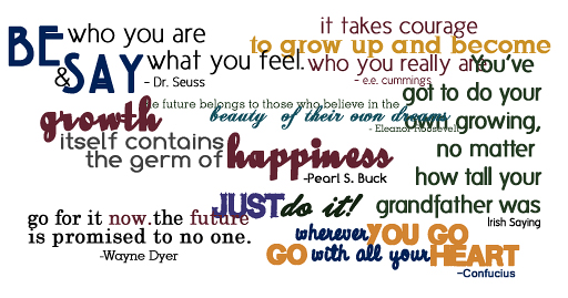 word art quotes