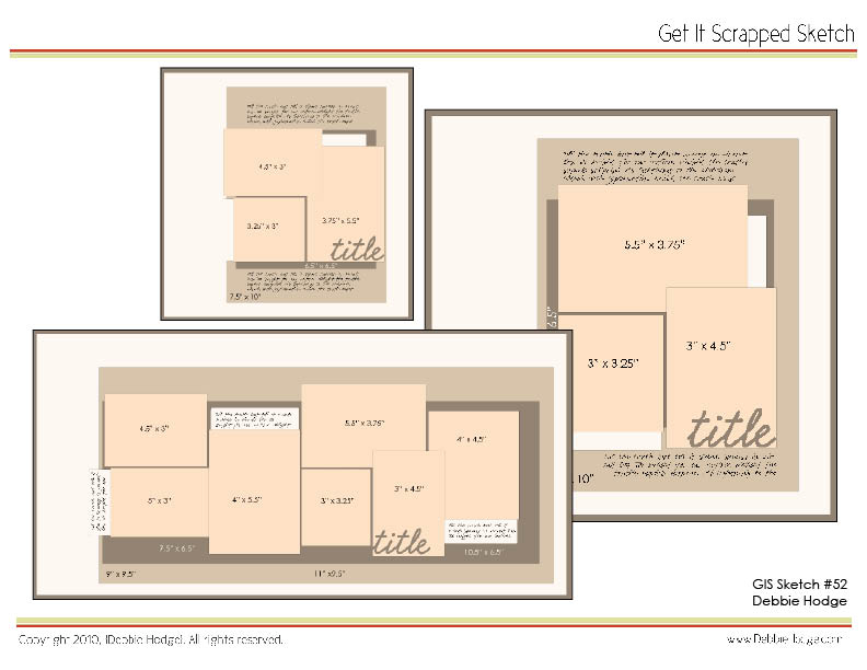 Scrapbook Page Sketch and Template Bundle: June 4, 2010