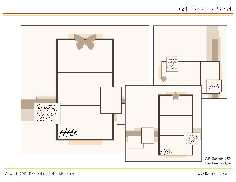 Scrapbook Page Sketch and Template Bundle: June 18, 2010