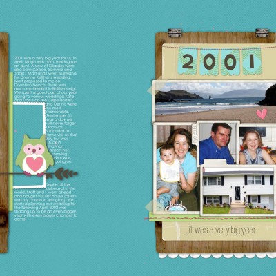 Make Life Big Scrapbook Page