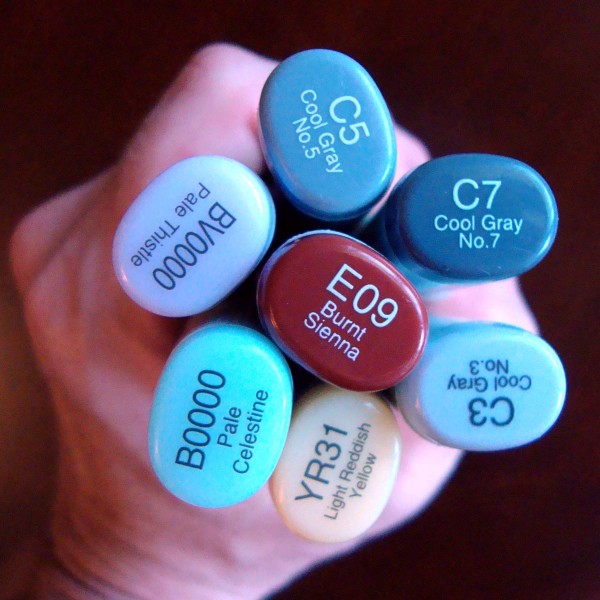 Copic Sketch Markers - Blue Green #