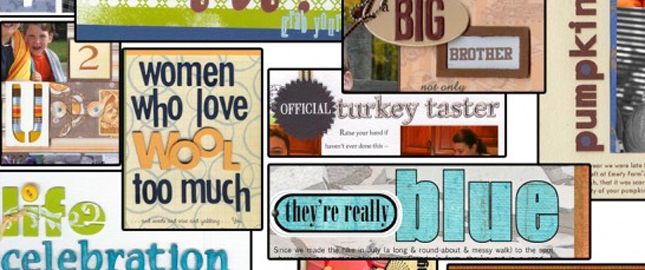 Roundup of Ideas and Tutorials for Scrapbook Page Titles