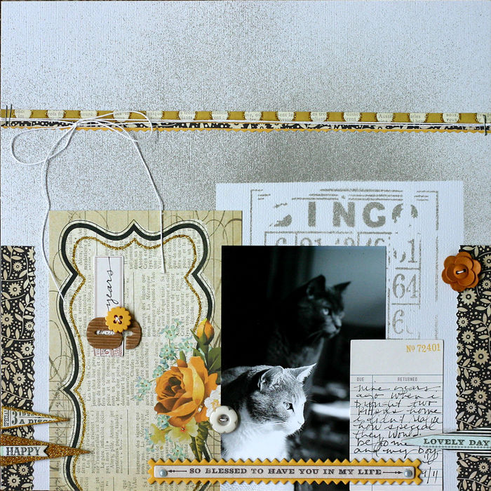 Texture and Dimension on Scrapbook Pages