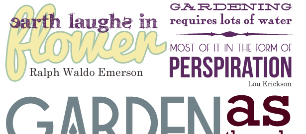 Gardening Quotes and Word Art for Your Scrapbook Projects