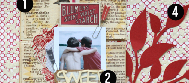 5 Liftable Ideas from 1 Scrapbook Page by Betsy Sammarco