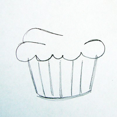 cupcake drawing – The Frugal Crafter Blog