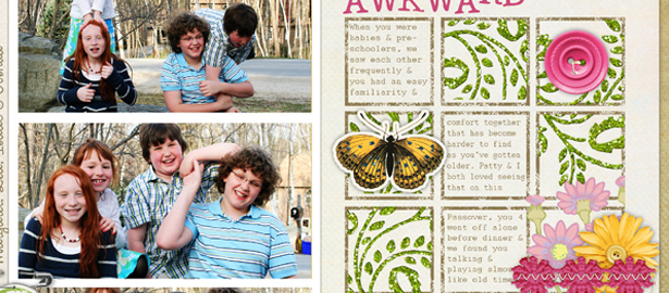 Keeping the Grid Design Fresh on Scrapbook Pages | Using Grids Within the Design