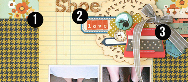 5 Liftable Ideas from 1 Scrapbook Page by Leah Farquharson