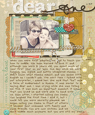 Love this idea for a recipe scrapbook page!