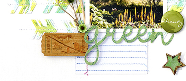 Scrapbooking with the Color Green