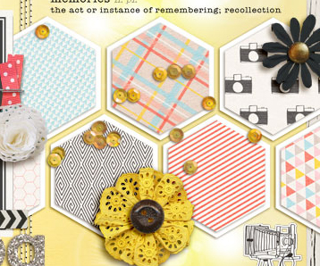 Ideas for Scrapbooking with 2012’s Trendiest Shape: the Hexagon