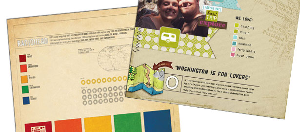 Scrapbook Page Topics and Designs Inspired by Infographics