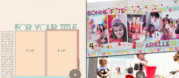 Double Up No 9 | Make a 2-Page Layout from a 1-Page Sketch or Template