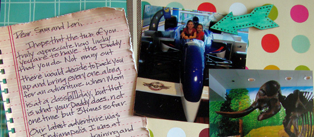 Ideas for Writing Scrapbook Page Journaling in the Form of a Letter