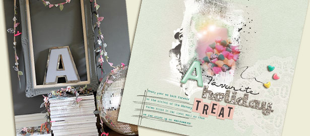 Translate Creative Displays and Vignettes to Your Scrapbook Layout Design