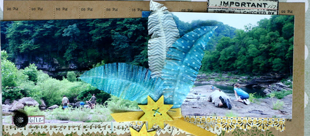 Use Feathers on Scrapbook Pages for Story, Mood, Play, and Technique