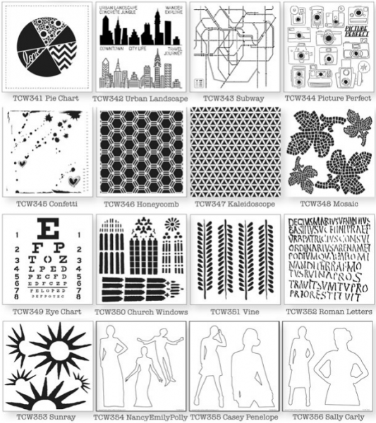 59 Scrapbook--stencils/mosaics ideas  scrapbook, scrapbook stencil,  scrapbooking layouts