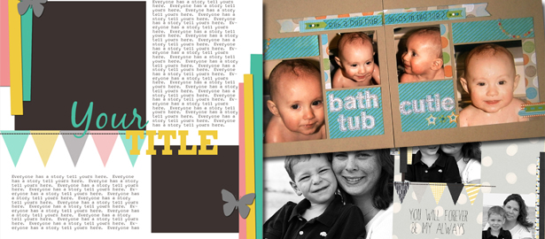 Double Up No. 16 | Make a 2-Page Layout from a 1-Page Sketch or Template