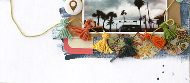 Add Tassels and Fringe to Your Scrapbook Pages for Fun Texture and Dimension