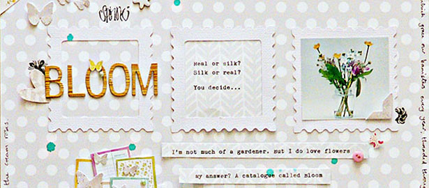 Scrapbook Layout Design Starting Point: Three in a Row