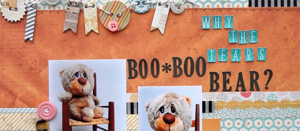 Ideas and Design for Two-Part Scrapbook Page Titles