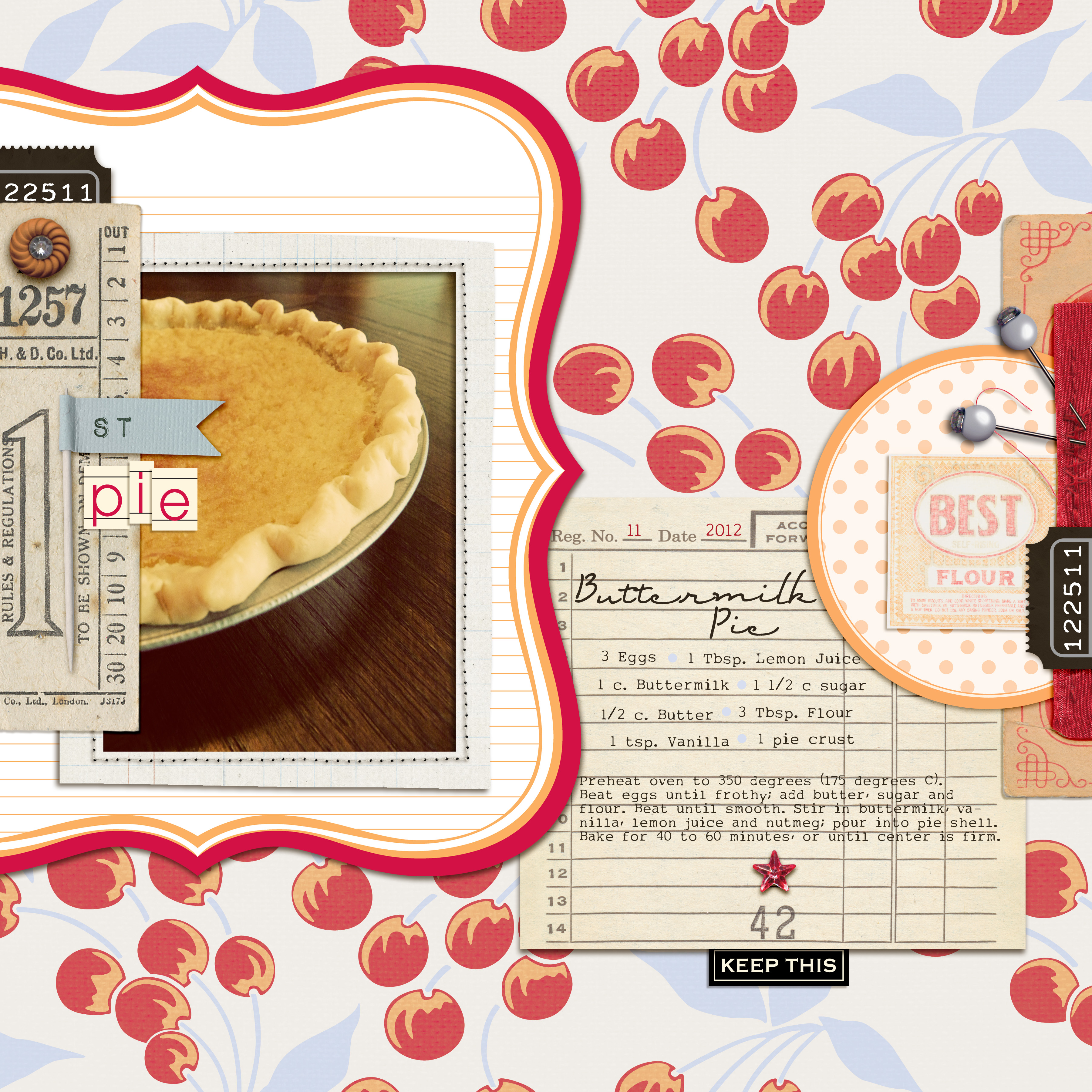 Translate Creative Displays to Scrapbook Page Inspiration | Part 3:  Recreate basic shapes and lines.
