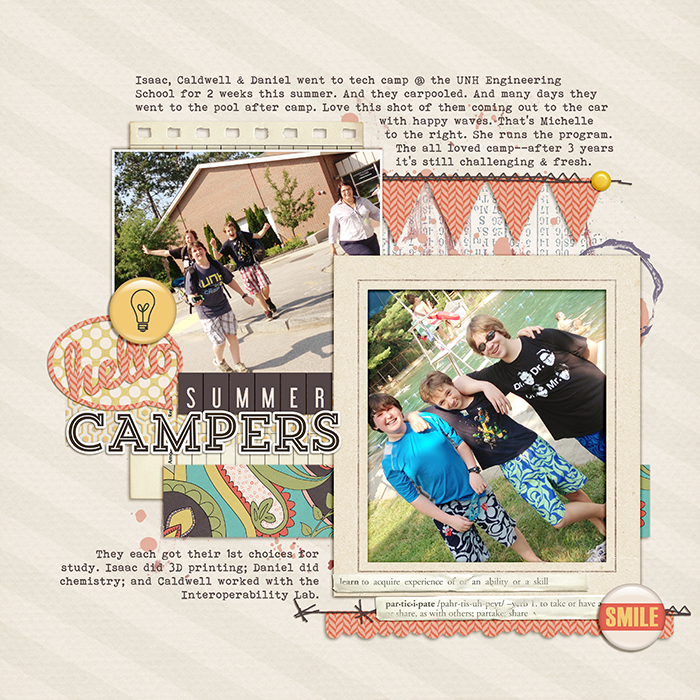 Start Your Scrapbook Layout with a Block Foundation | Debbie Hodge Get It Scrapped
