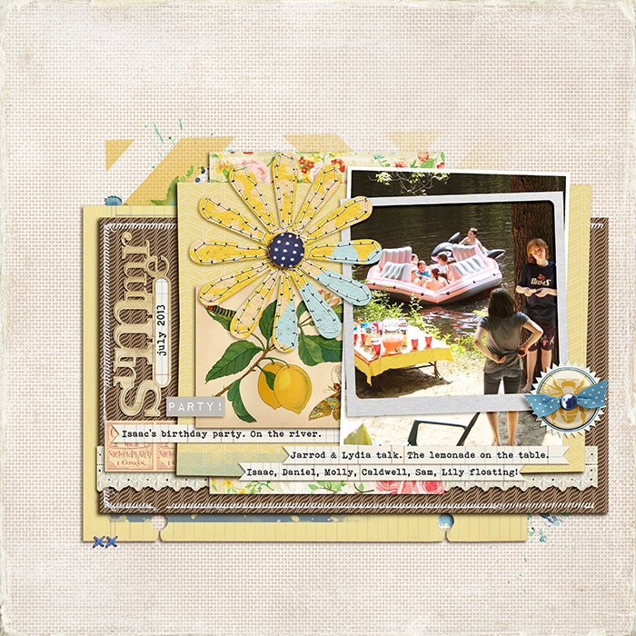 Start Your Scrapbook Layout with a Block Foundation | Debbie Hodge Get It Scrapped