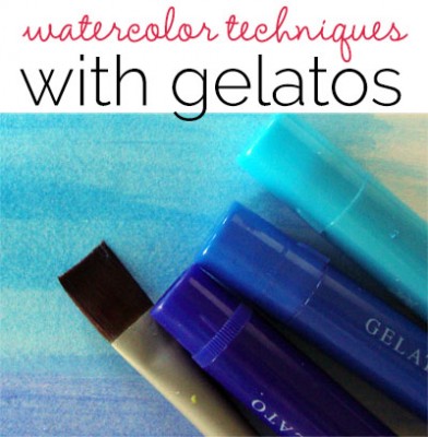 Gelatos Art How-To For Watercolor Looks | Michelle Houghton | Get It Scrapped