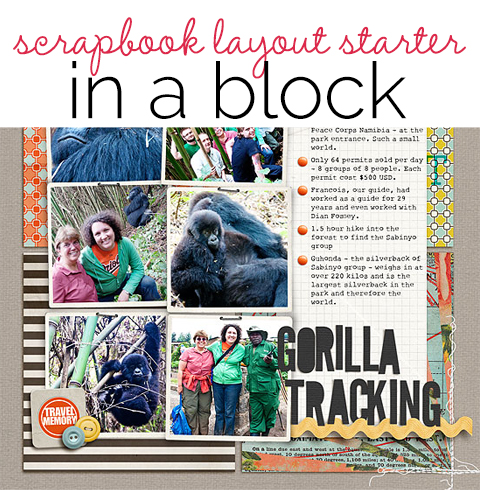 Start Your Scrapbook Layout with a Block Foundation