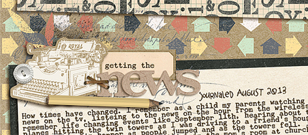 The Typewriter is a Retro Motif Perfect for Personal Storytelling on Scrapbook Layouts
