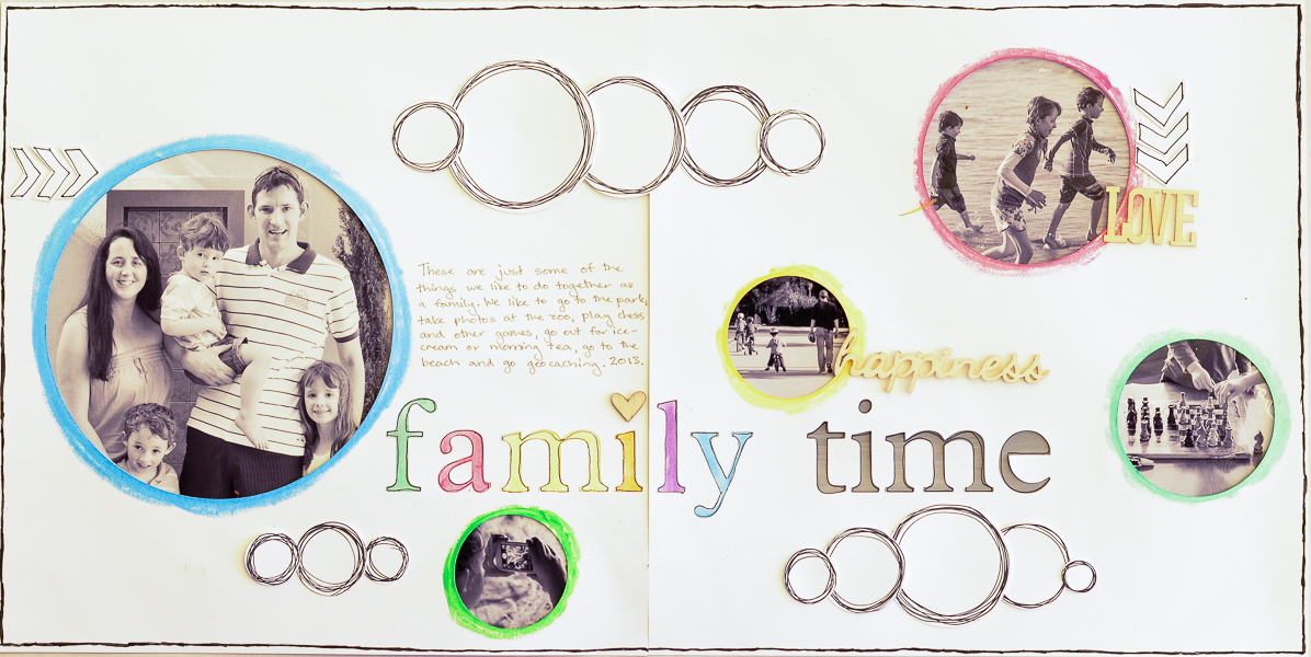 8 Ideas for Scrapbook Layout Design with Circles | Get It Scrapped