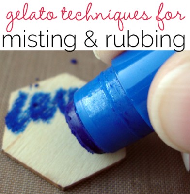 Gelatos Art How-To for Misting and Rubbing Techniques | Michelle Houghton | Get It Scrapped