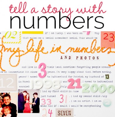 Scrapbooking Ideas for Telling A Story with Numbers | Get It Scrapped
