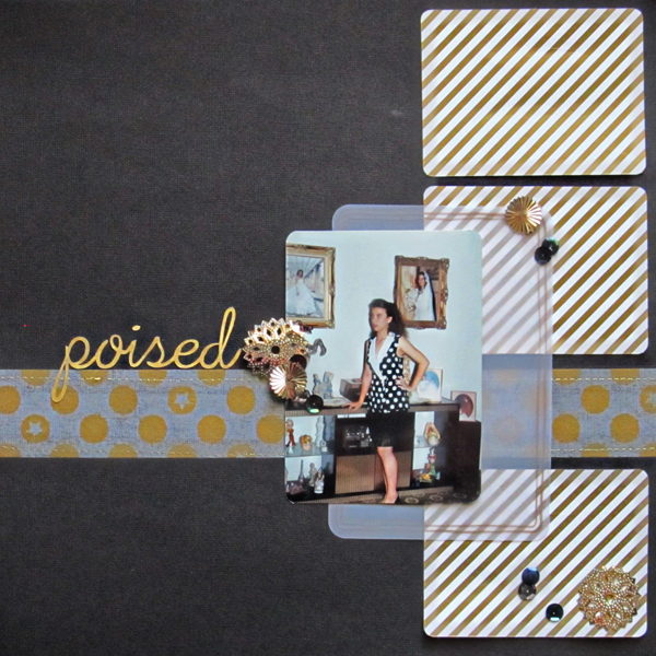 Ideas for a Black and Gold Scrapbook Page Color Scheme