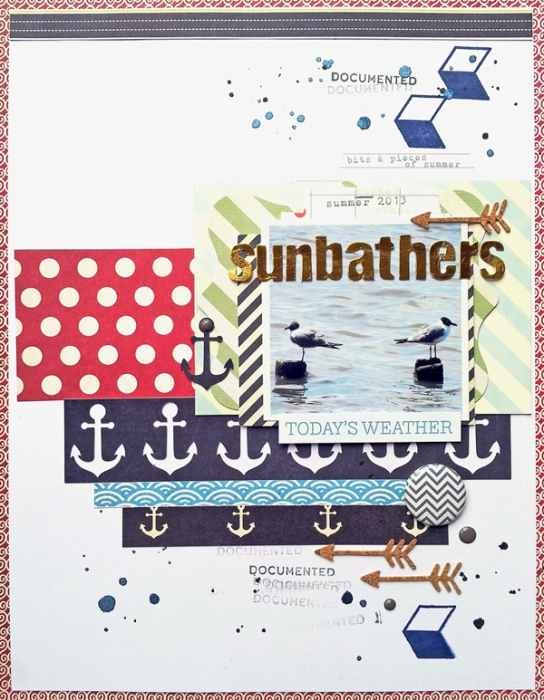 Scrapbook Page Storytelling with the Modern Nautical Style | Ashley Horton | Get It Scrapped
