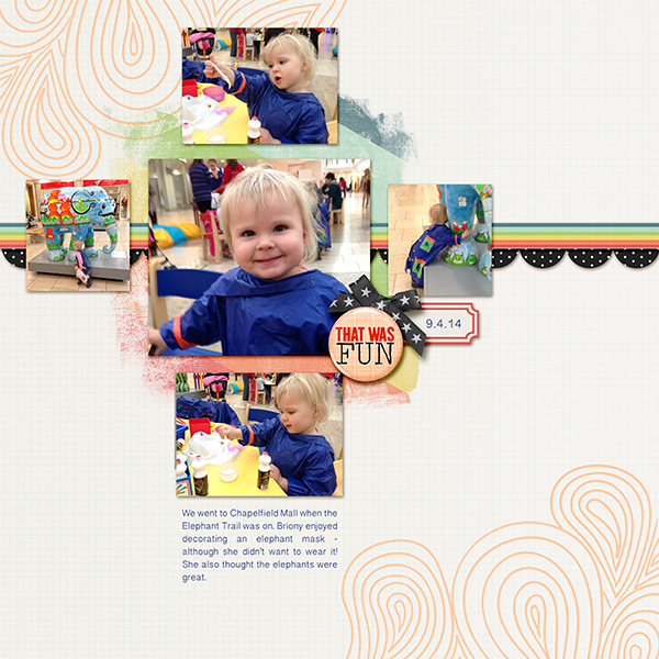 Scrapbook Page Starters: Begin a Page with a Criss-Cross Foundation | Vicki Hbbins | Get It Scrapped