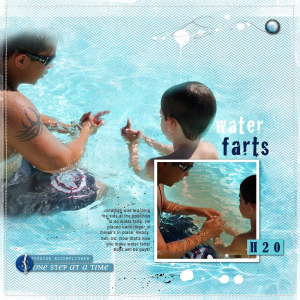 Scrapbooking Ideas for Water Play Photos | Terry Billman | Get It Scrapped
