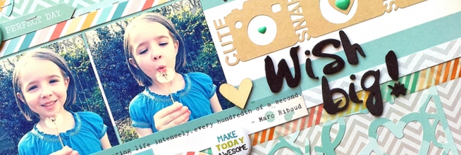 Scrapbook Page Storytelling with Retro Filtered Photos