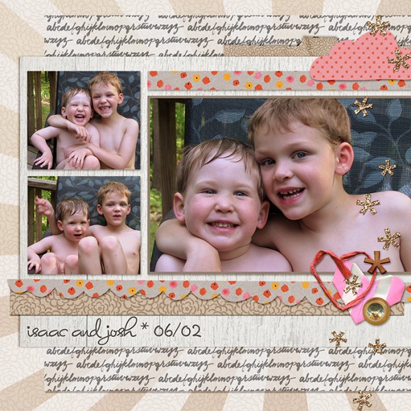 Ideas for Scrapbook Page Patterned Papers: Use Large-Scale Geometric Print Backgrounds | Debbie Hodge | https://getitscrapped.com