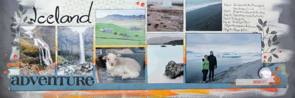 Ideas for Scrapbooking Travel with a Layout that Summarizes the Whole Trip