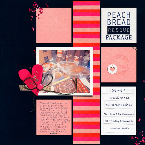 A Pink and Navy Scrapbook Page Color Scheme Recasts Primary Colors |Carrie Arick | Get It Scrapped