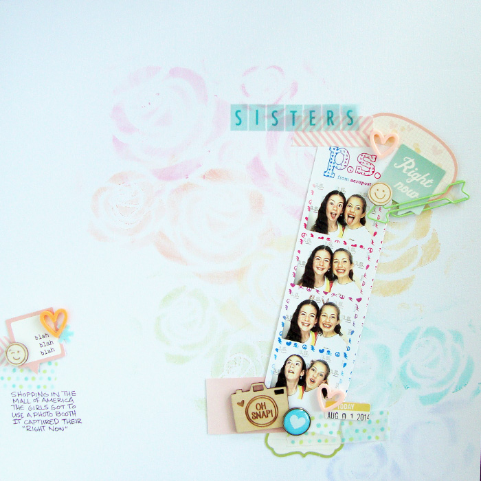 Ideas for a Pastel Rainbow Scrapbook Page Color Scheme | Michelle Houghton | Get It Scrapped