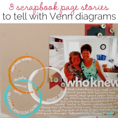 3 Scrapbook Page Stories You Can Tell with a Venn Diagram