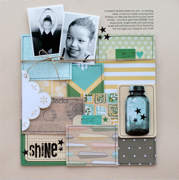 4 Design Elements that add Scrapbook Page Polish: Color, Texture, Pattern & Shine | Lisa Dickinson | Get It Scrapped